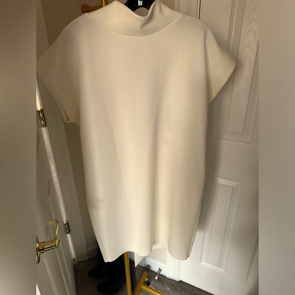 Neoprene Runway Cowlneck Dress